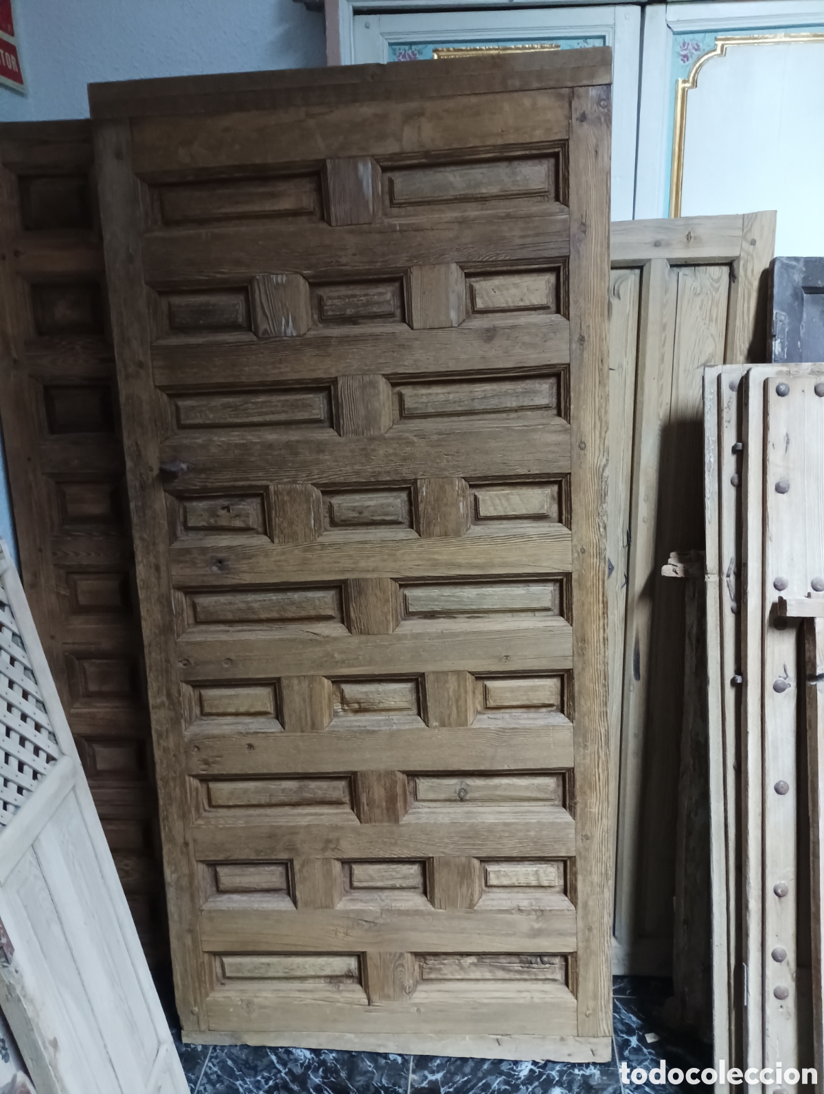 Antig&uuml;edades: PUERTA ANTIGUA DE MADERA - Foto 1