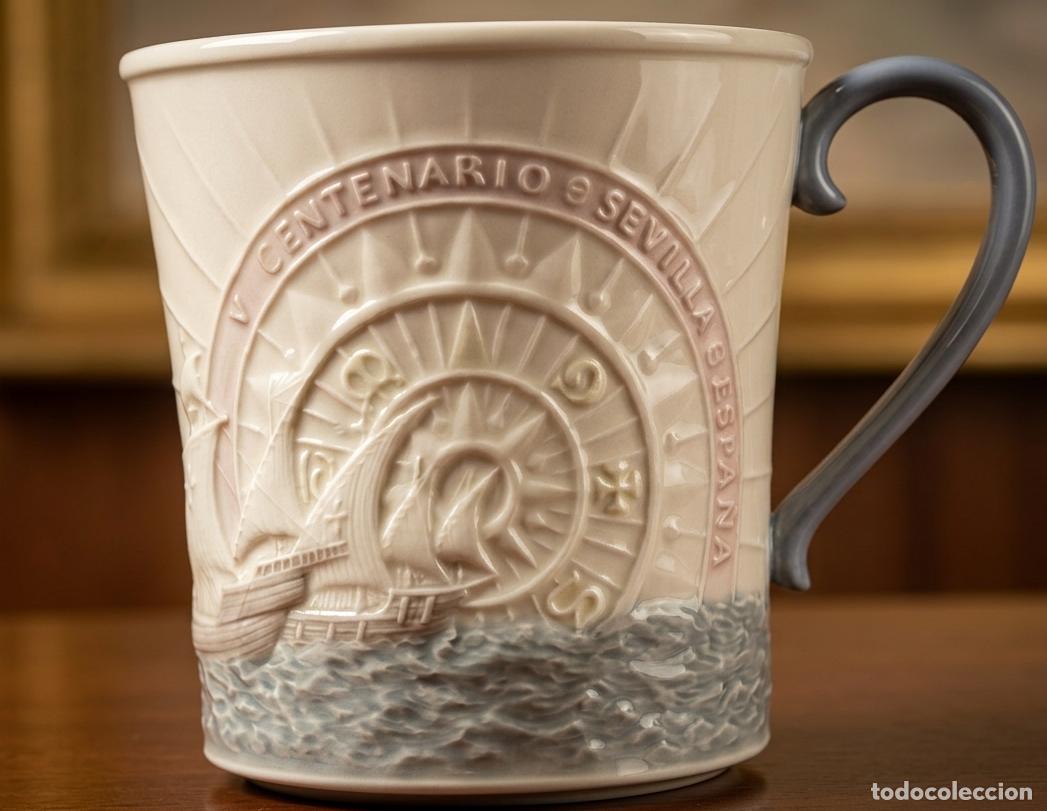 Antig&uuml;edades: Taza Lladr&oacute; &rdquo;V Centenario Sevilla&rdquo; 1992
