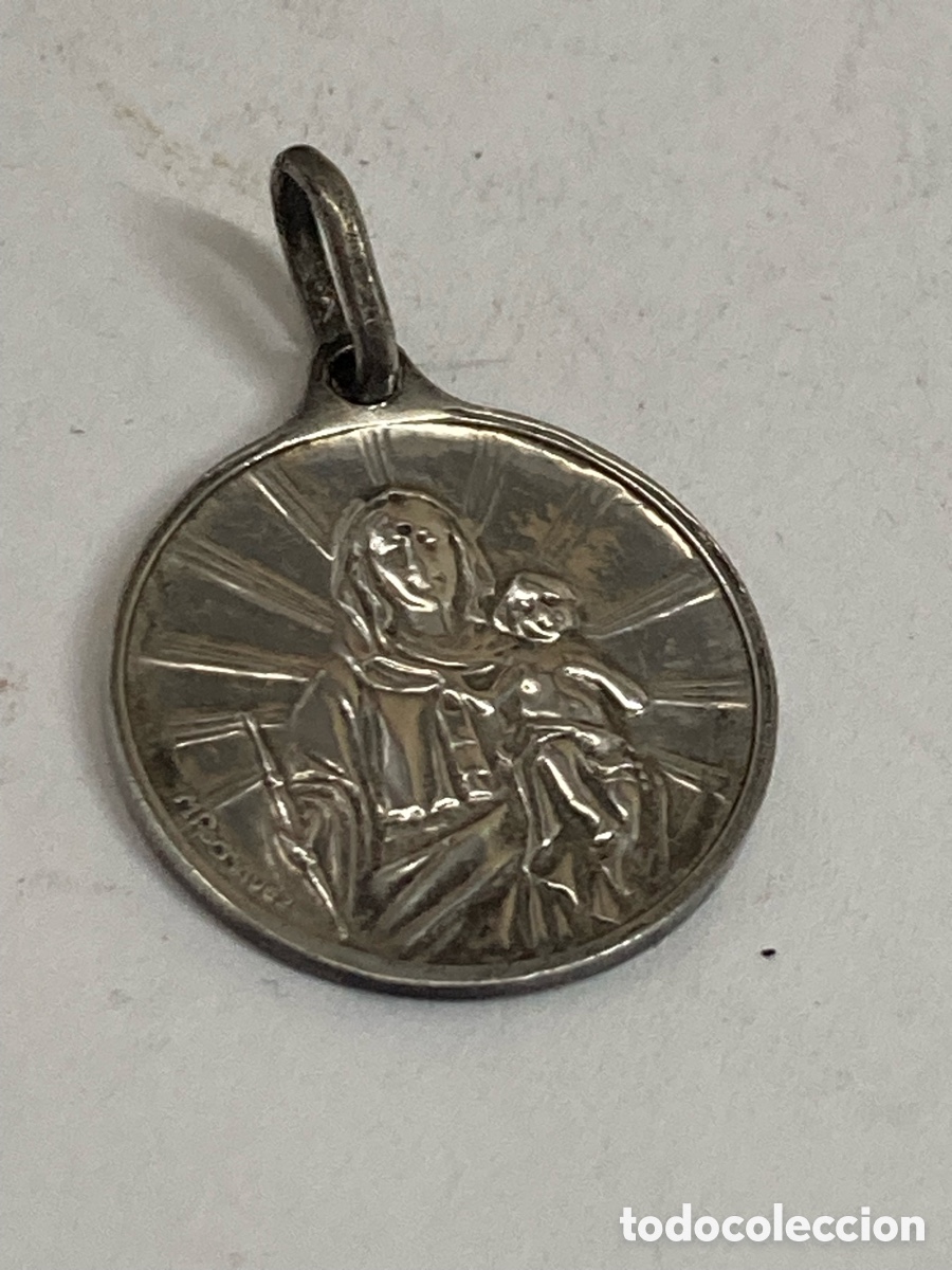 Antig&uuml;edades: Medalla de plata religiosa C572 - Foto 1