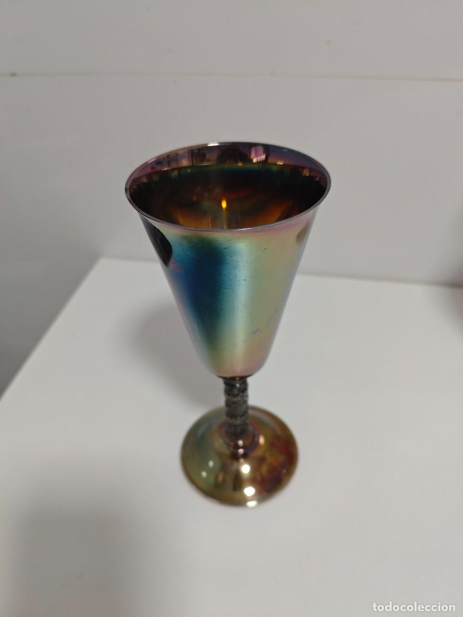 Antig&uuml;edades: 6 Copas Vino Orfebrer&iacute;a ANGULO