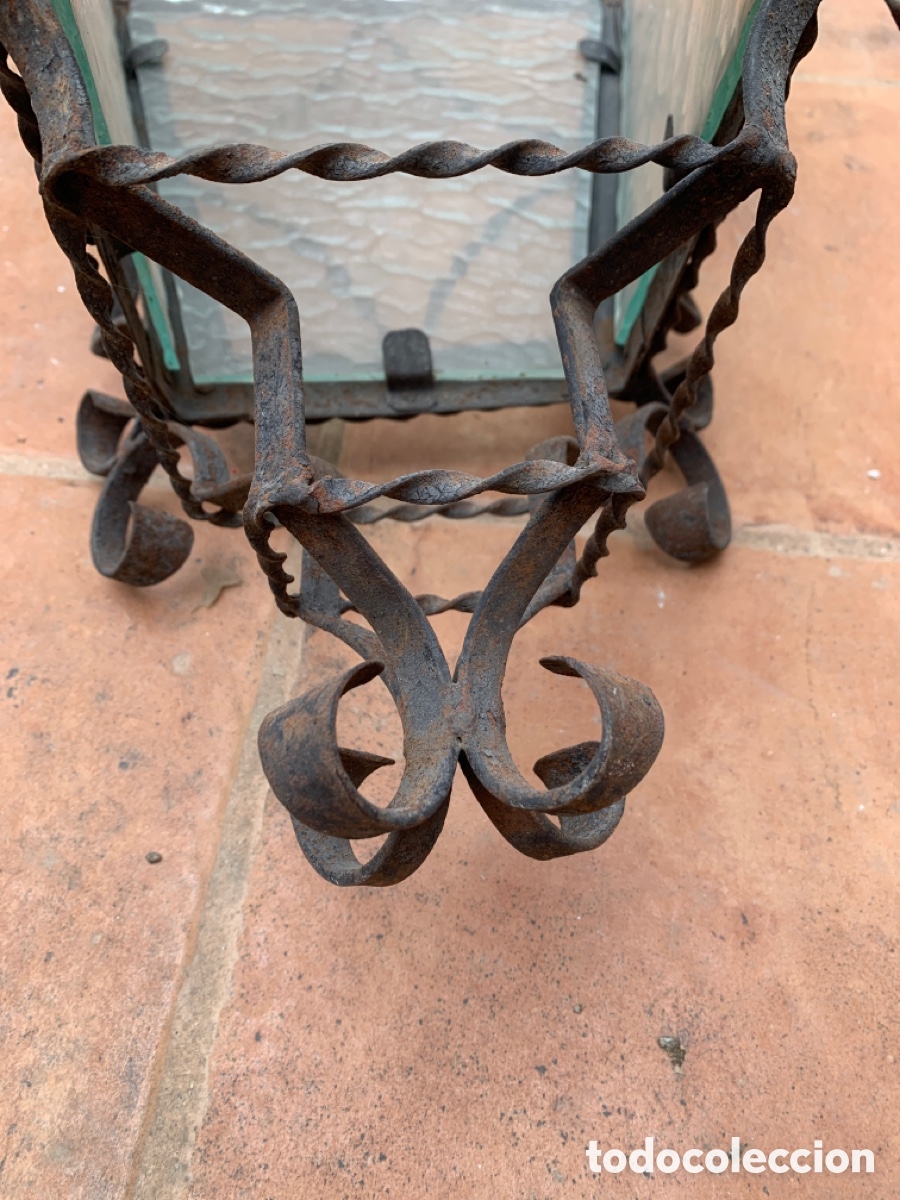 Antig&uuml;edades: Farol de hierro forja - Foto 5