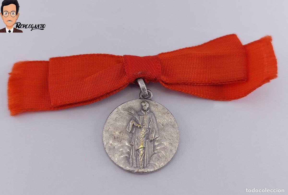 Antig&uuml;edades: MEDALLA RELIGIOSA ANTIGUA SAN LORENZO / A&Ntilde;O JUBILAR LAURENTINO 1957 / PATR&Oacute;N HUESCA ARAG&Oacute;N ESPA&Ntilde;A