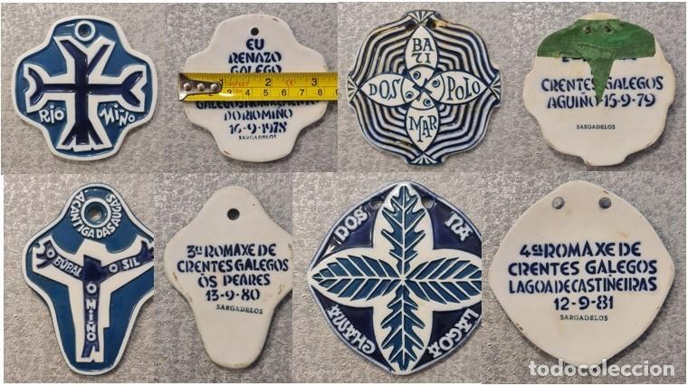 Antig&uuml;edades: Colecci&oacute;n de 4 medallas de romaxe de crentes de Sargadelos