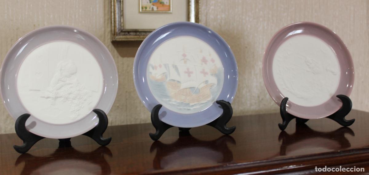 Antig&uuml;edades: Set de 3 platos de Lladr&oacute;