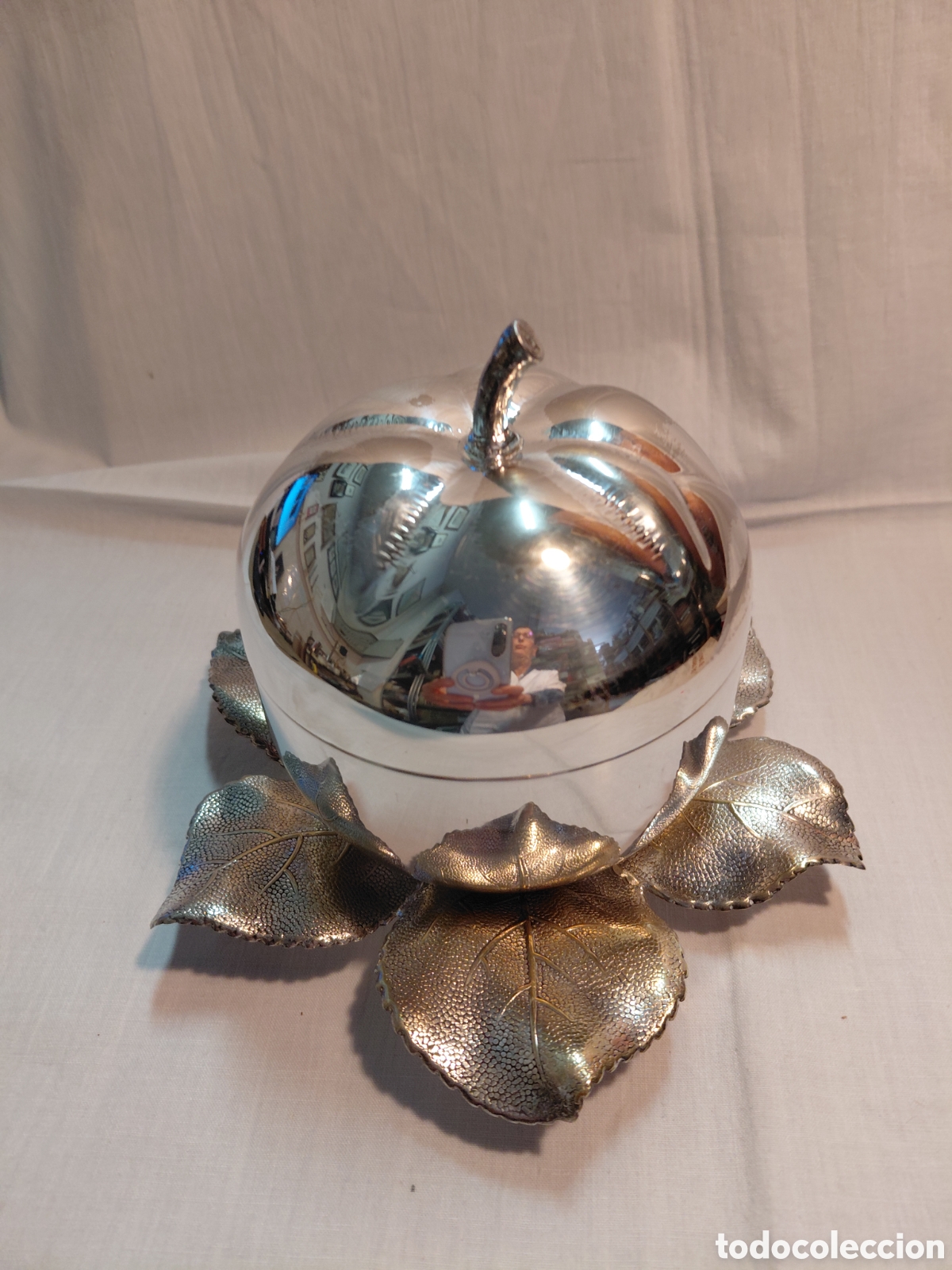 Antig&uuml;edades: ANTIGUO AZUCARERO FIRMADO MENESES EN FORMA DE MANZANA