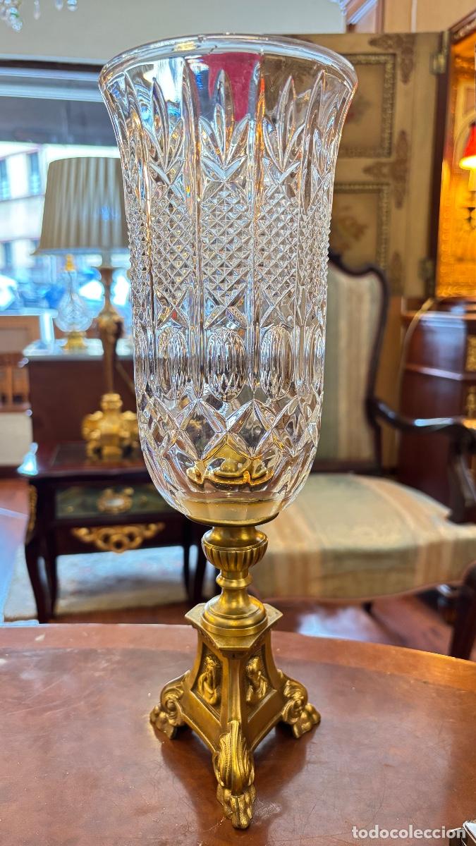 Antig&uuml;edades: Precioso, jarr&oacute;n de cristal, talla antiguo