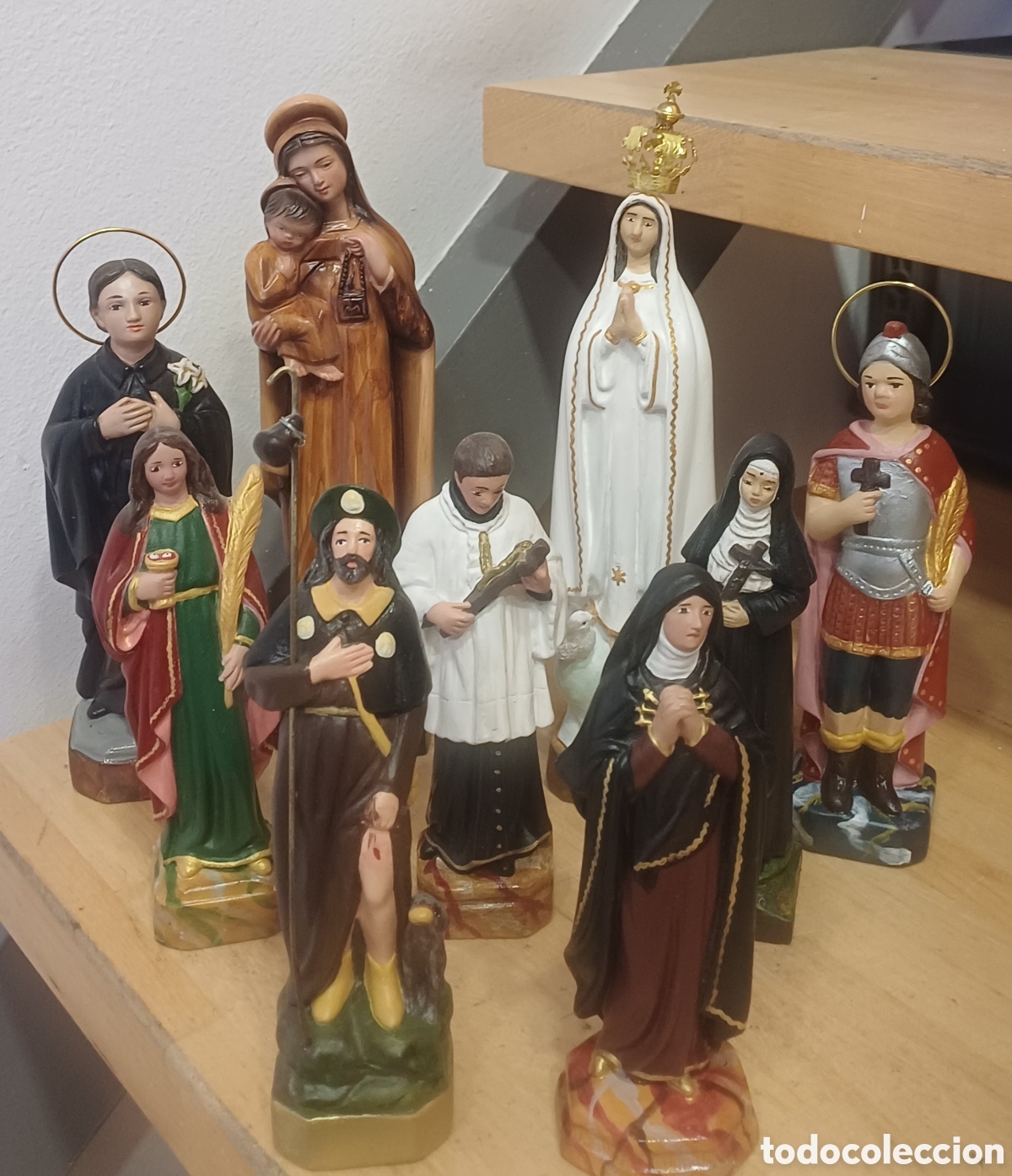 Antig&uuml;edades: LOTE 9 IMAGENES RELIGIOSAS