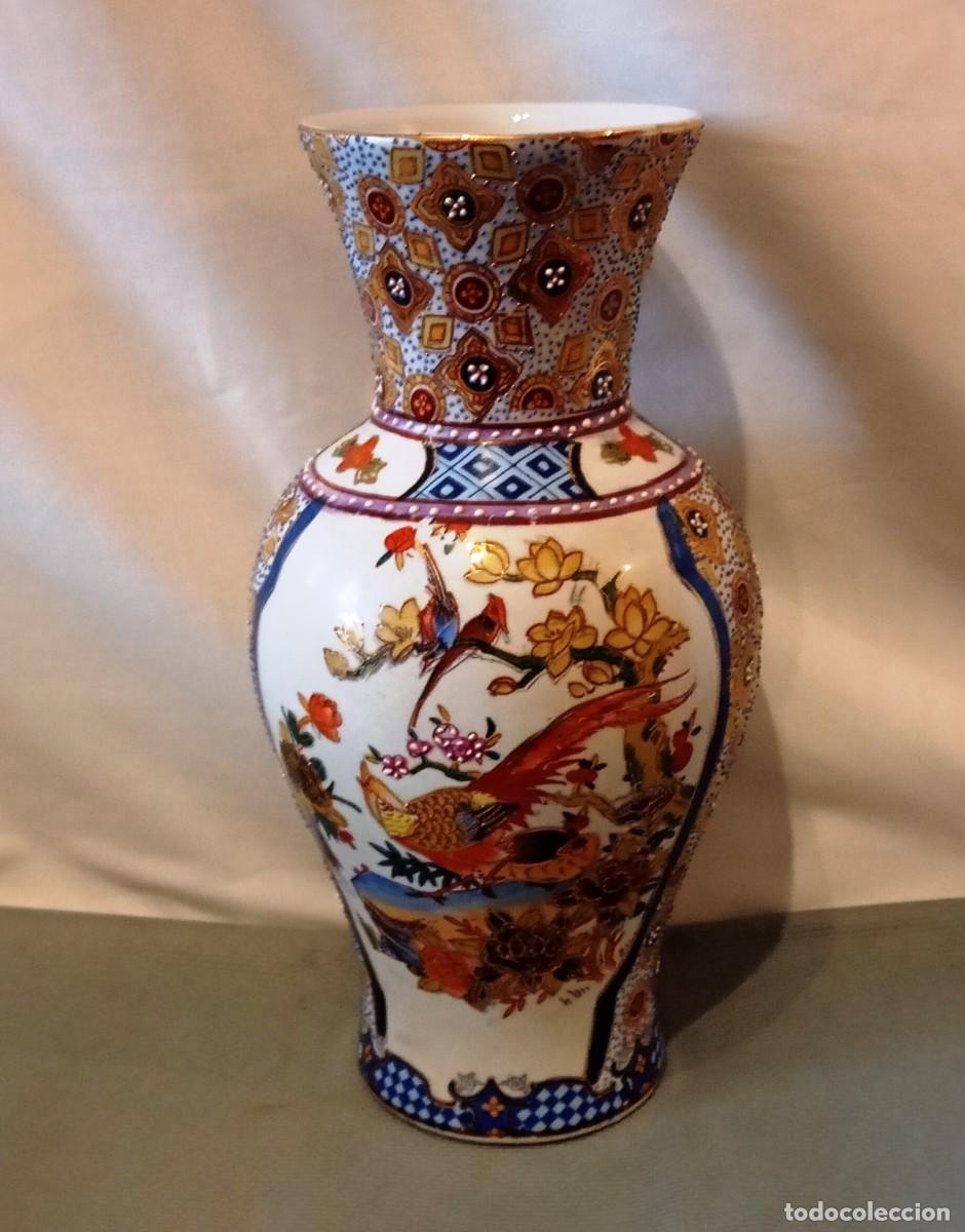 Antig&uuml;edades: Jarr&oacute;n de porcelana chino con aves