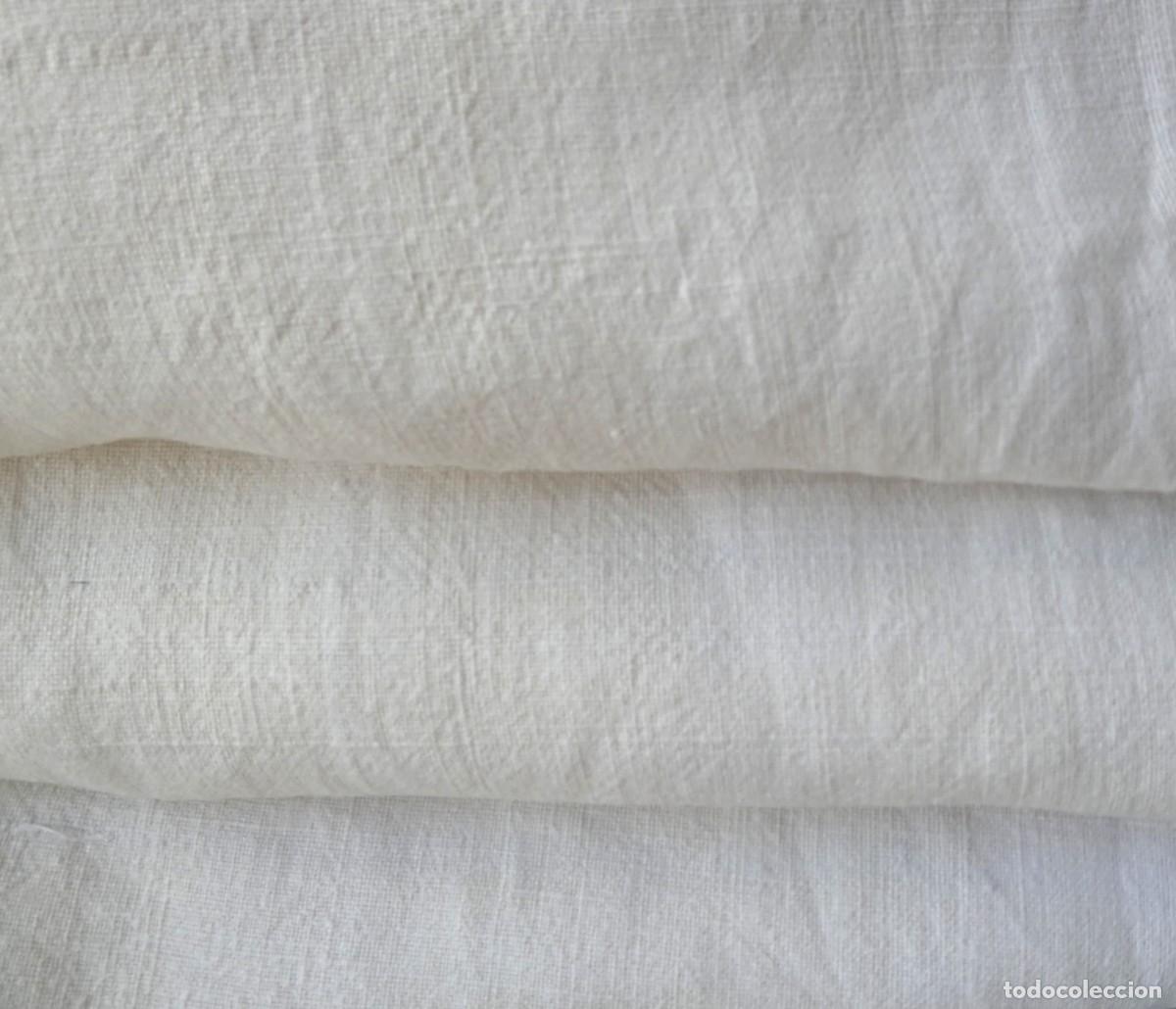 Antig&uuml;edades: ANTIGUA PIEZA DE LINO GRUESO CON DOS COSTURAS S.XIX