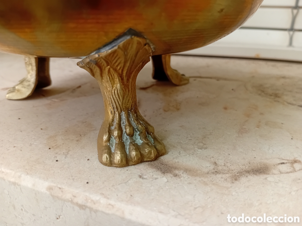 Antig&uuml;edades: CENTRO DE MESA MACETERO - Foto 3