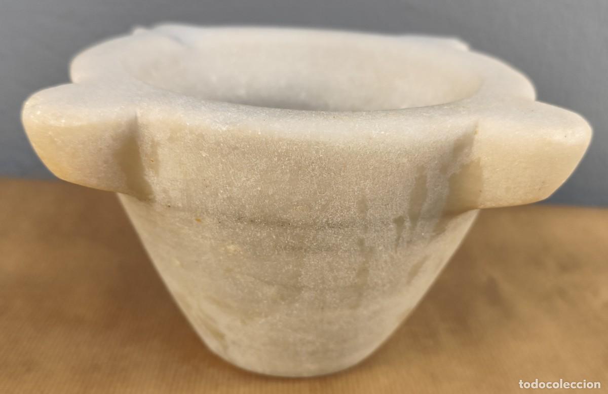 Antig&uuml;edades: Antiguo mortero de m&aacute;rmol principios siglo XX