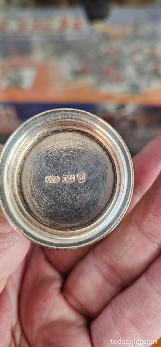 Antig&uuml;edades: Tarrito con cucharilla con sellos plata - Foto 6