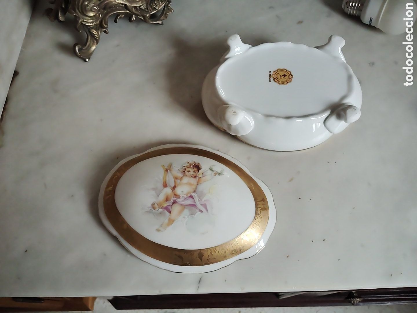 Antig&uuml;edades: Joyero porcelana Limoges