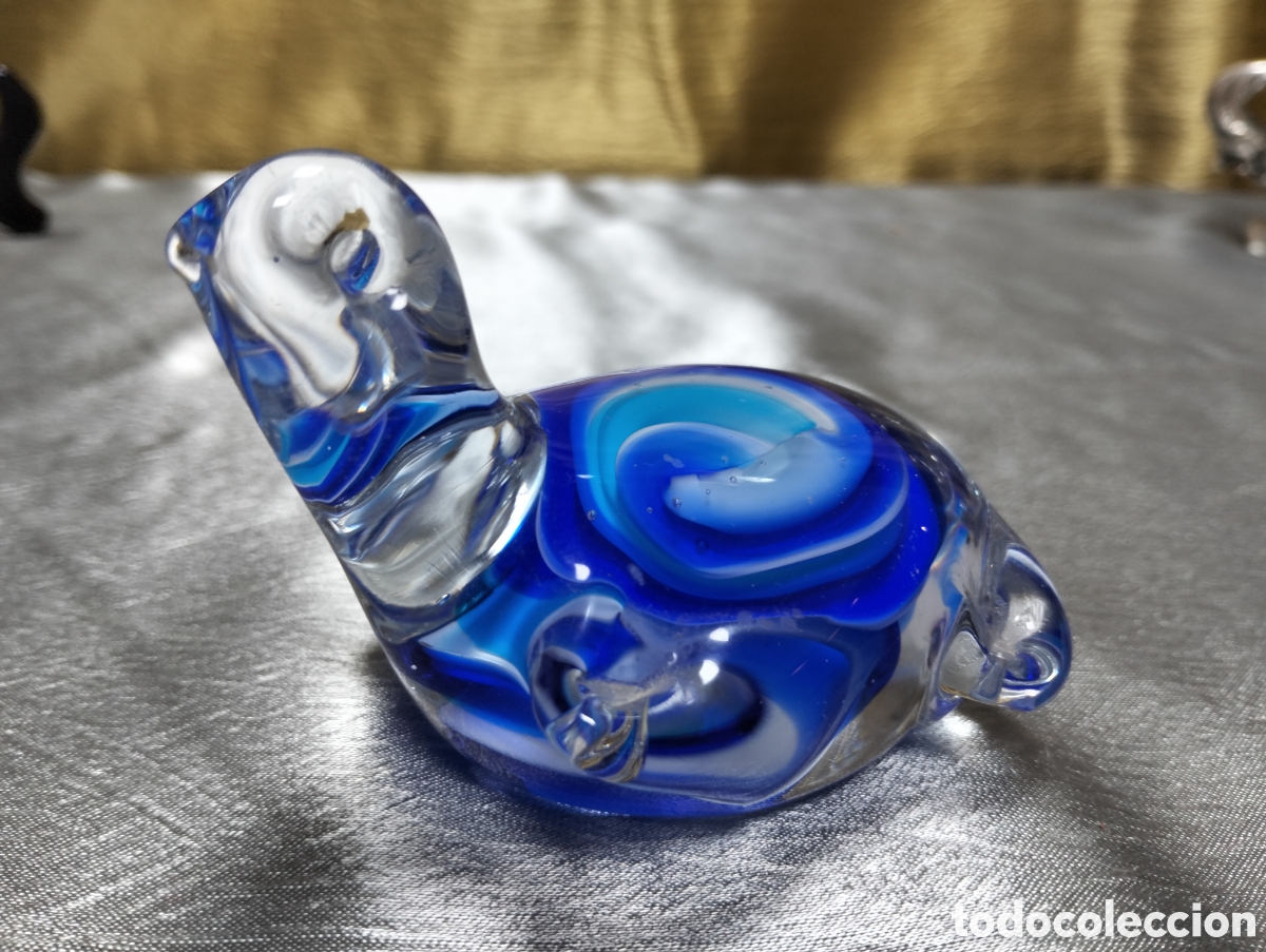 Antig&uuml;edades: Tortuga cristal azul - Foto 1