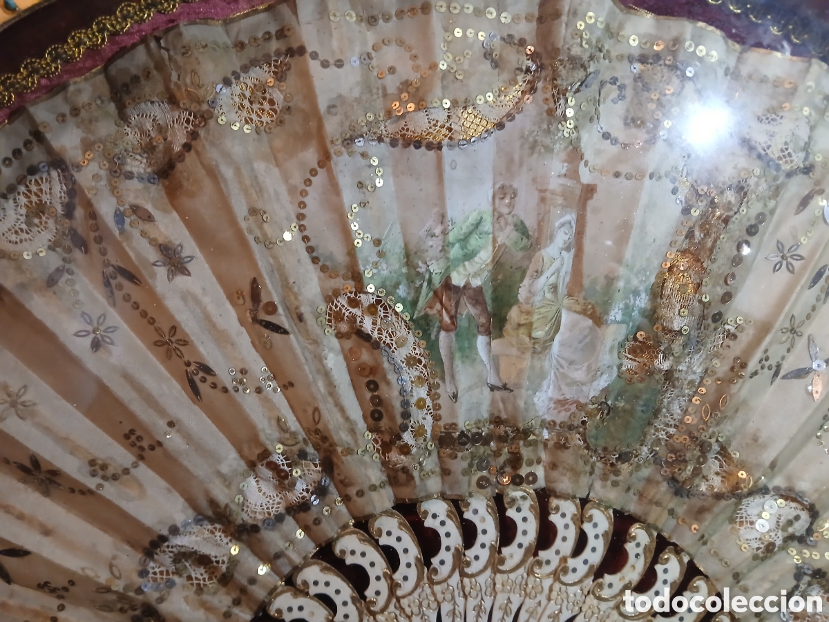 Antig&uuml;edades: Abanico en abaniquera