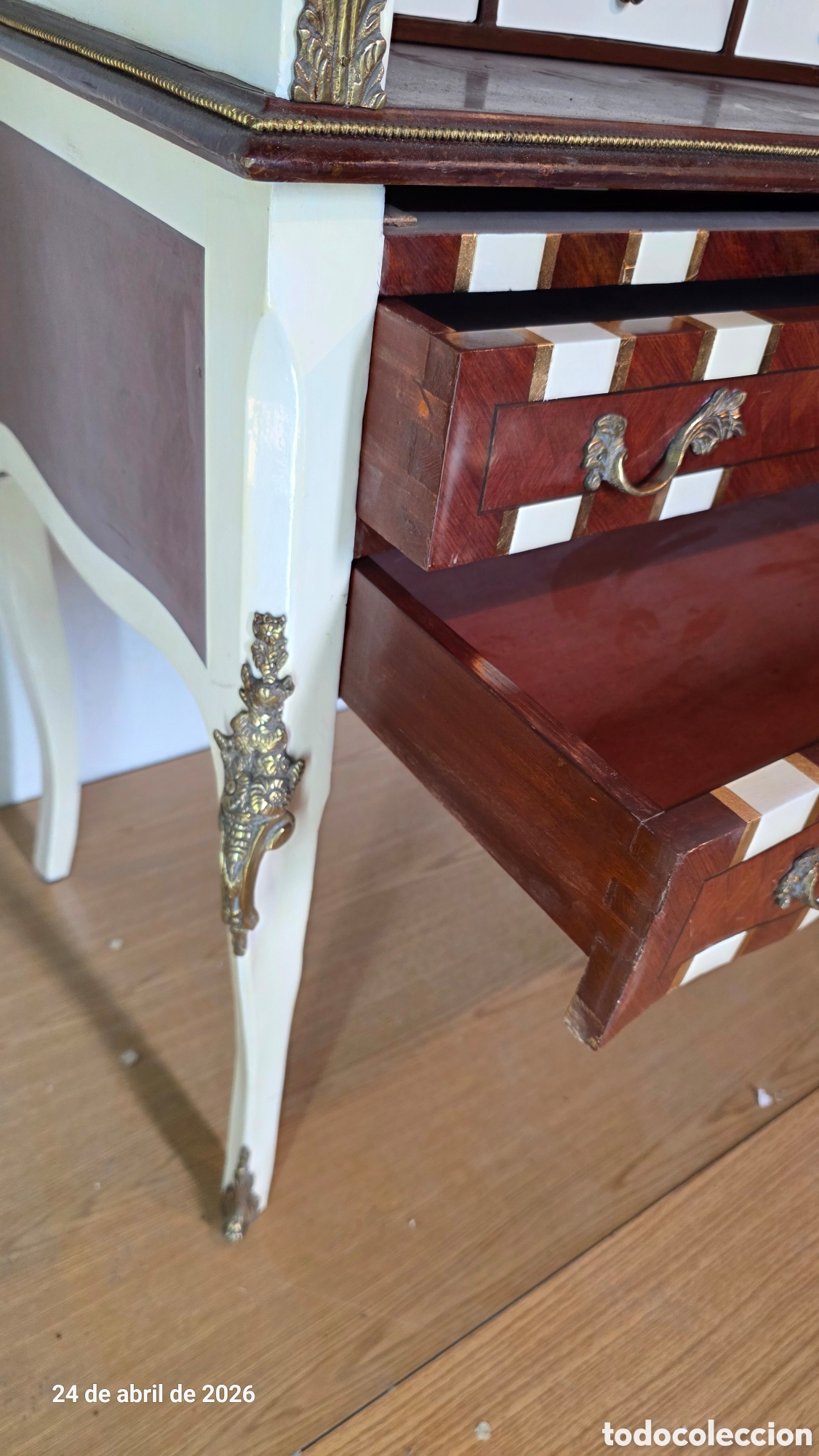 Antig&uuml;edades: Antiguo escritorio bureau de caoba - Foto 7