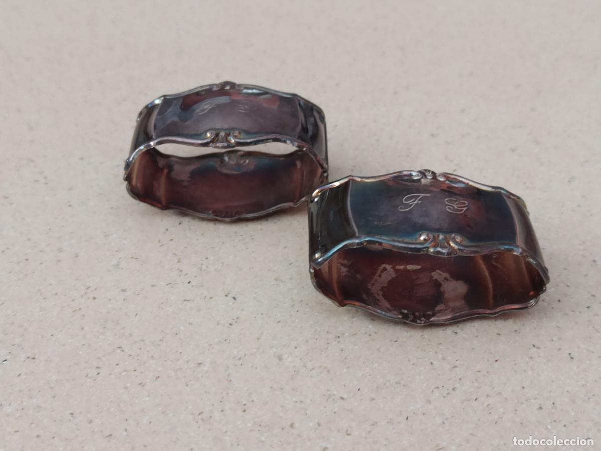 Antig&uuml;edades: Servilleteros Pareja Pedro Dur&aacute;n Plata 925