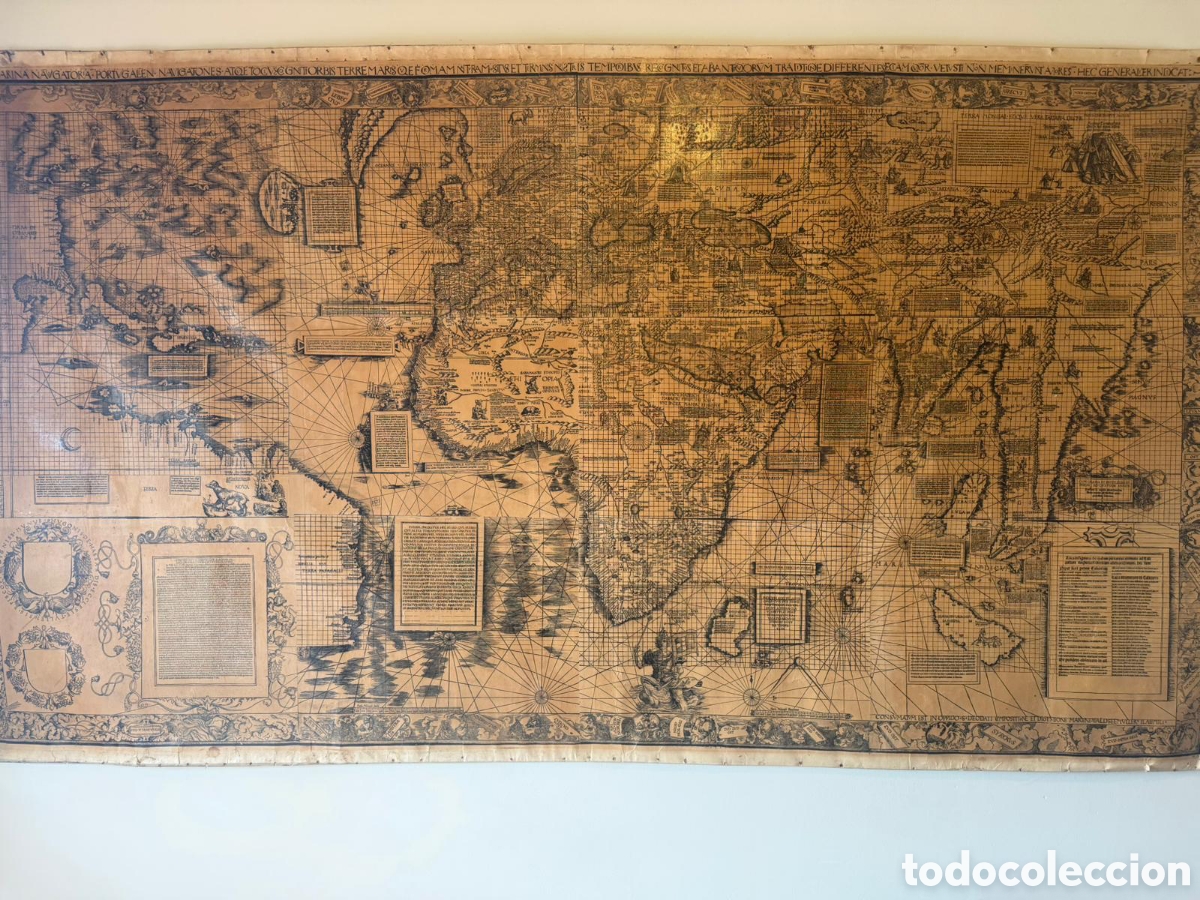 Antig&uuml;edades: Carta n&aacute;utica mart&iacute;n walseemuller