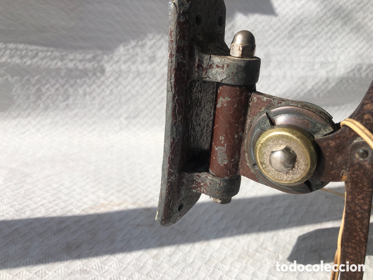 Antig&uuml;edades: Antigua lampara industrial extensible de pared - Foto 7