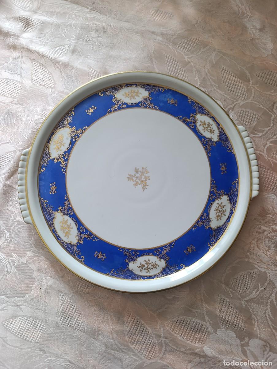 Antig&uuml;edades: Precioso plato tartero de porcelana Langenthal