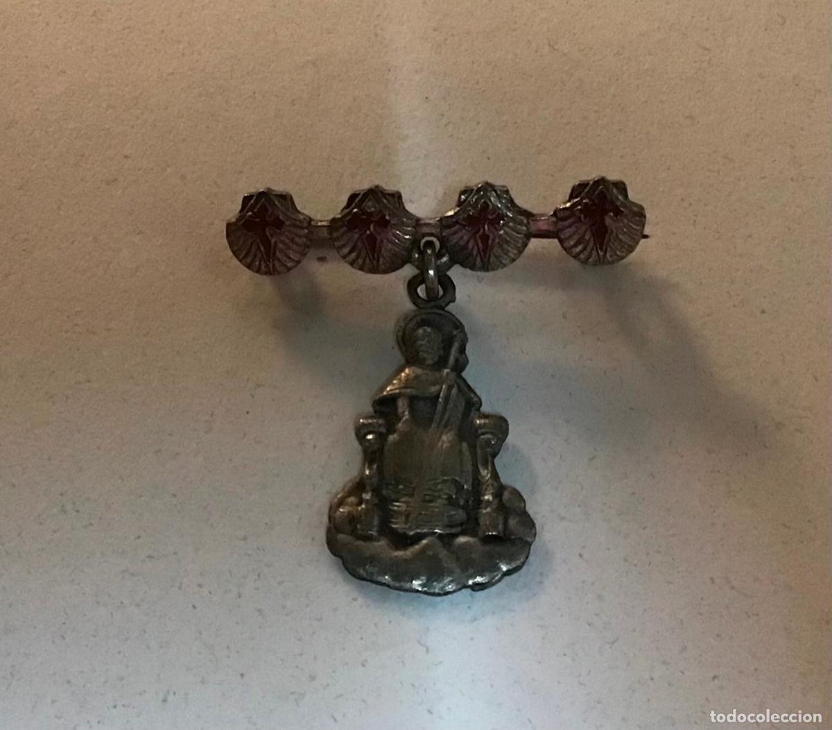 Antig&uuml;edades: BROCHE SANTIAGO AP&Oacute;STOL, PLATA - Foto 1