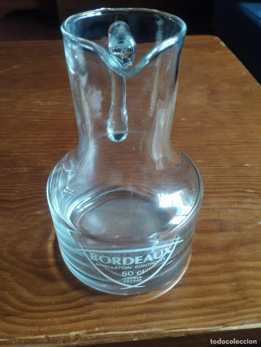 Antig&uuml;edades: Piche de vino franc&eacute;s de 50 cl dise&ntilde;ado espec&iacute;ficamente para servir vino de la regi&oacute;n de Bordeaux (B