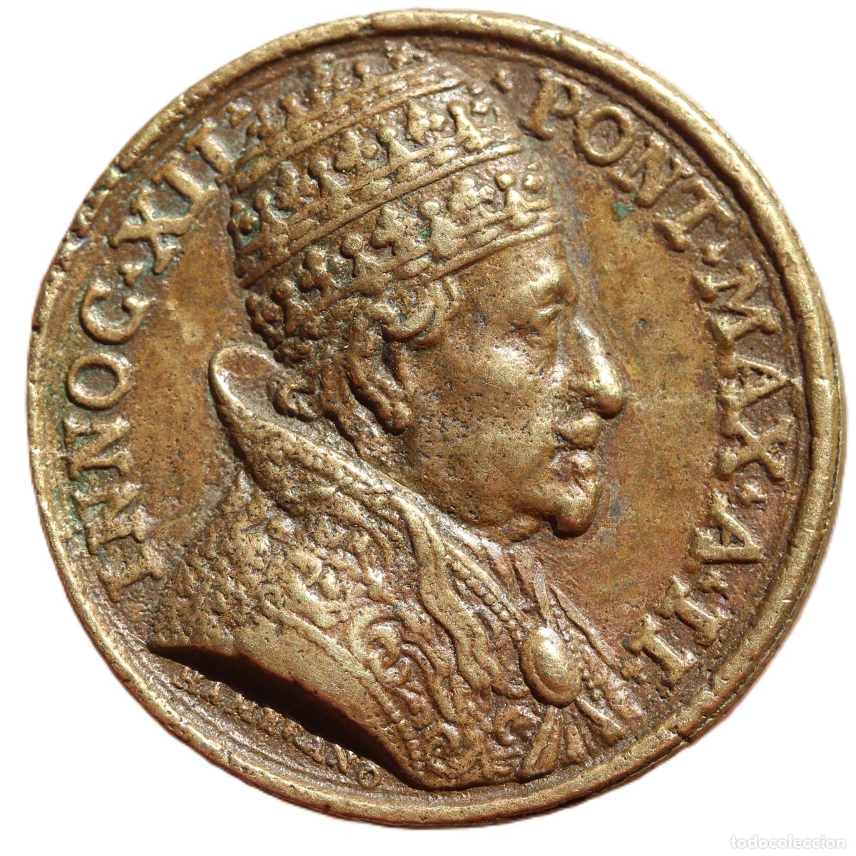 Antig&uuml;edades: medalla del Papa Inocencio XII (1691-1700) Vaticano