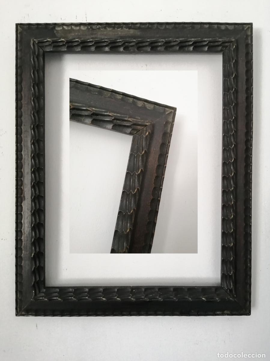 Antig&uuml;edades: Marco de madera negro para obras de los antiguos maestros o de artistas modernos