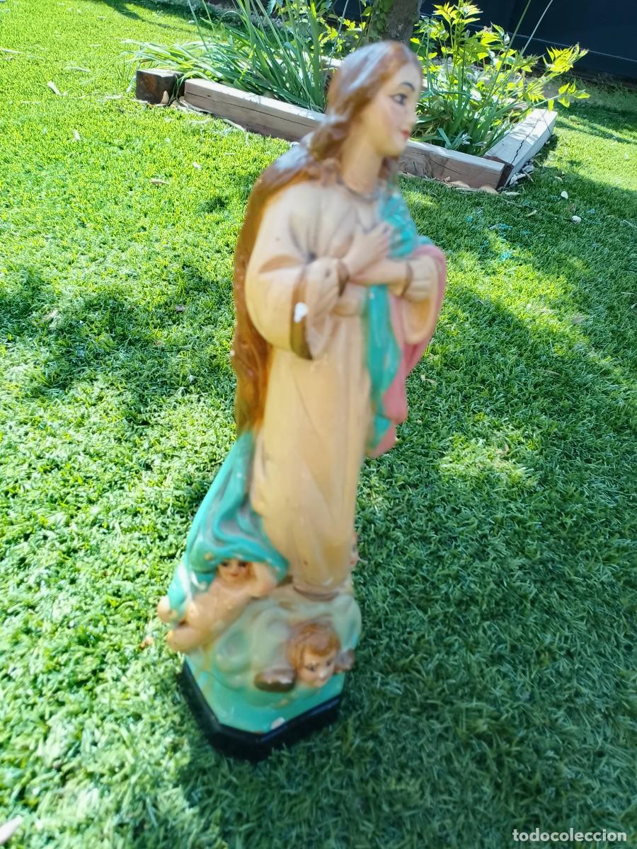 Antig&uuml;edades: Inmaculada Concepci&oacute;n estuco policromado - Foto 3