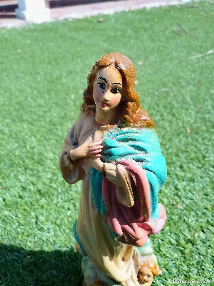 Antig&uuml;edades: Inmaculada Concepci&oacute;n estuco policromado - Foto 8