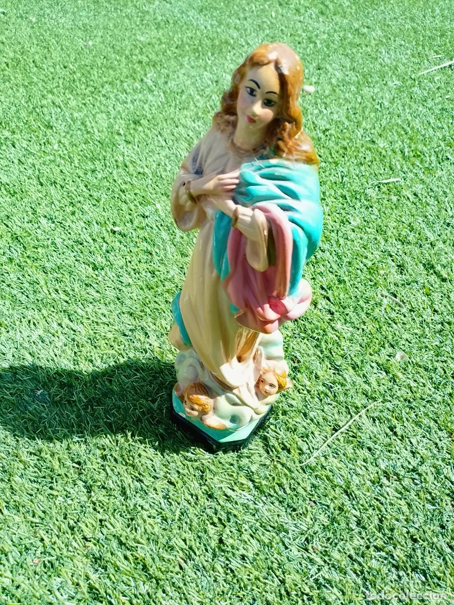 Antig&uuml;edades: Inmaculada Concepci&oacute;n estuco policromado - Foto 11