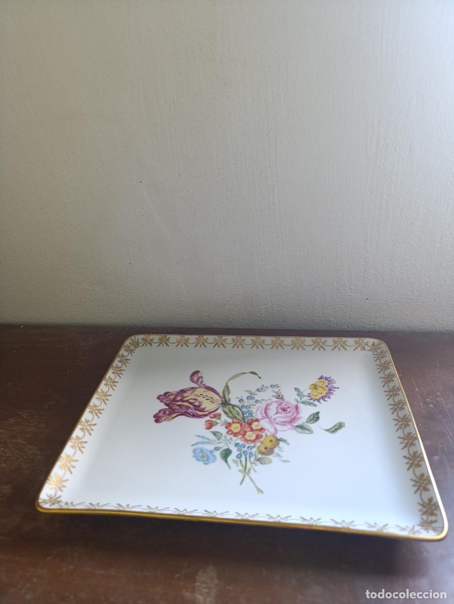 Oggetti Antichi: Preciosa bandeja de porcelana Langenthal Pintada a mano