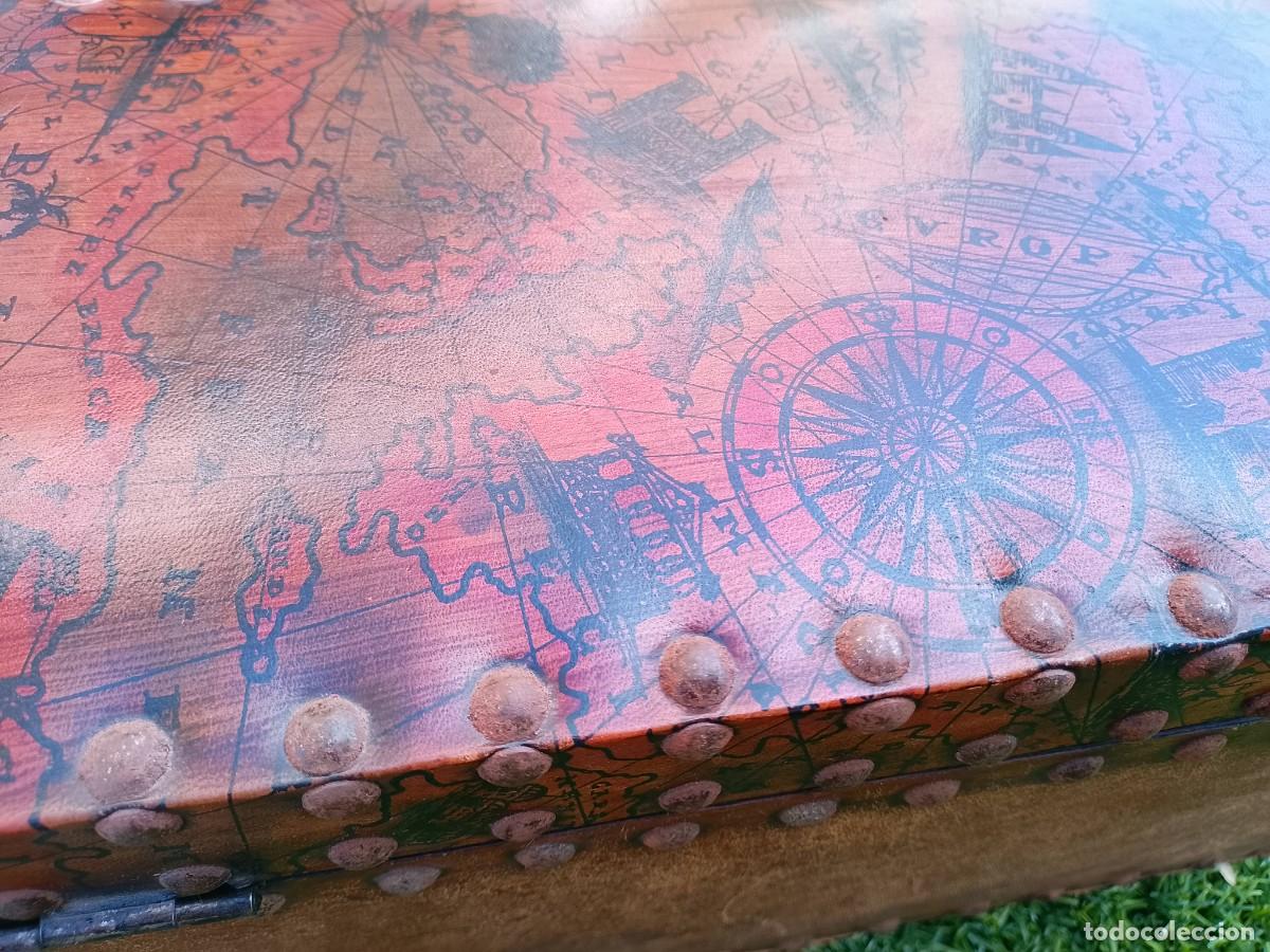 Antig&uuml;edades: Caja joyero nupcial siglo XX madera y piel