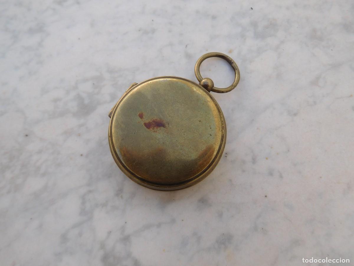 Antig&uuml;edades: Br&uacute;jula antigua de bronce - Foto 2