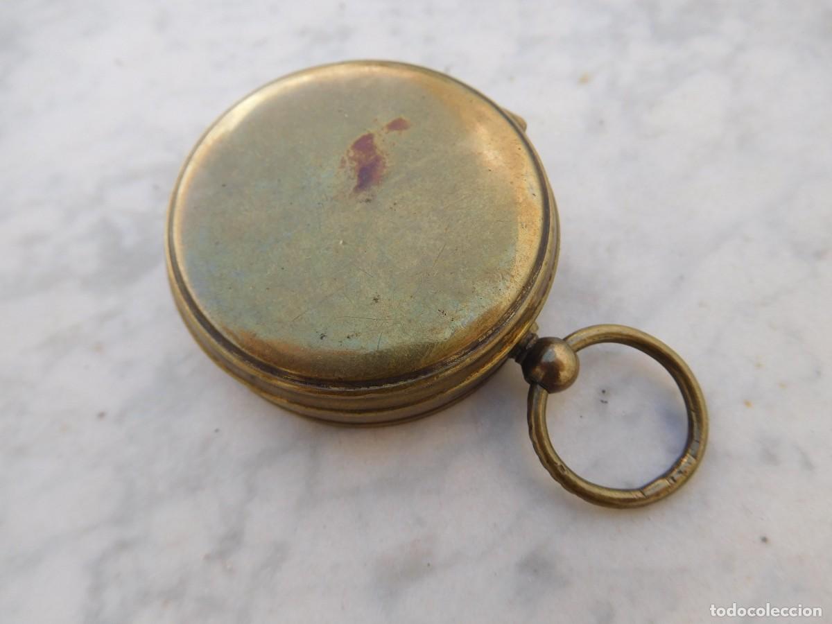 Antig&uuml;edades: Br&uacute;jula antigua de bronce - Foto 3