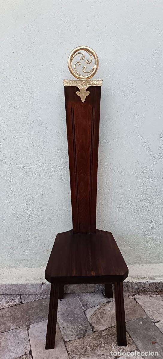 Antig&uuml;edades: Pedestal de nogal , florentino del siglo XV