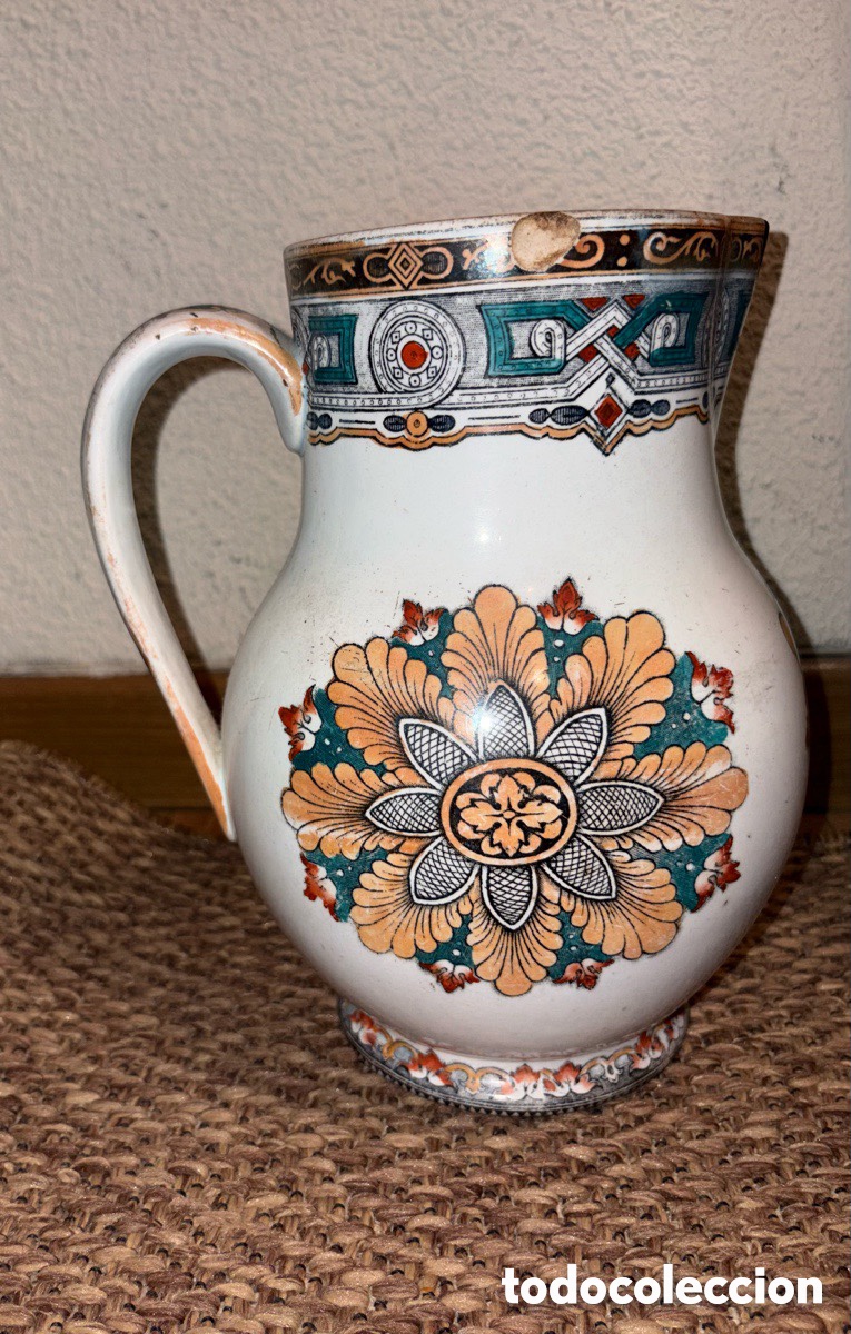 Antig&uuml;edades: Jarra Loza Valdemorillo Juan Falc&oacute;