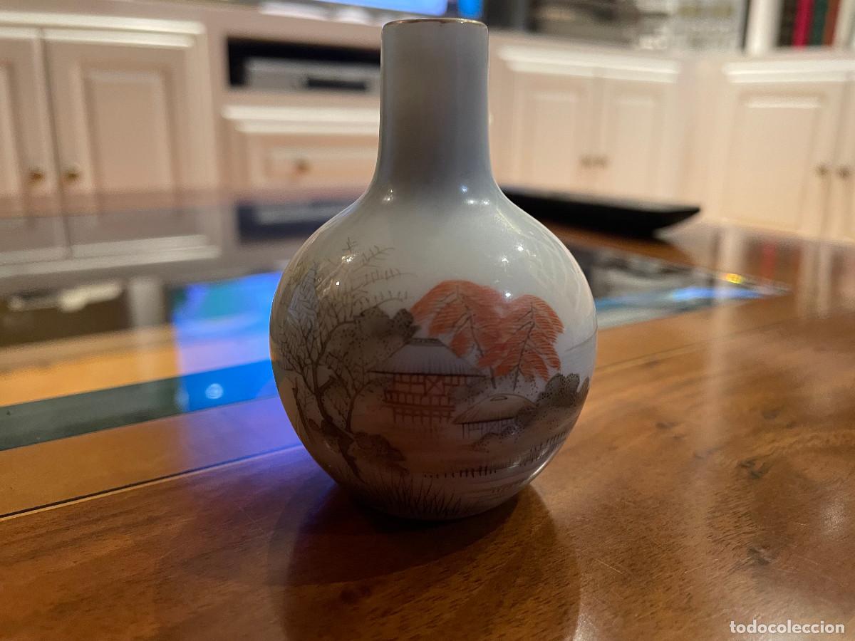Antig&uuml;edades: Jarroncito japones estilo Kutani
