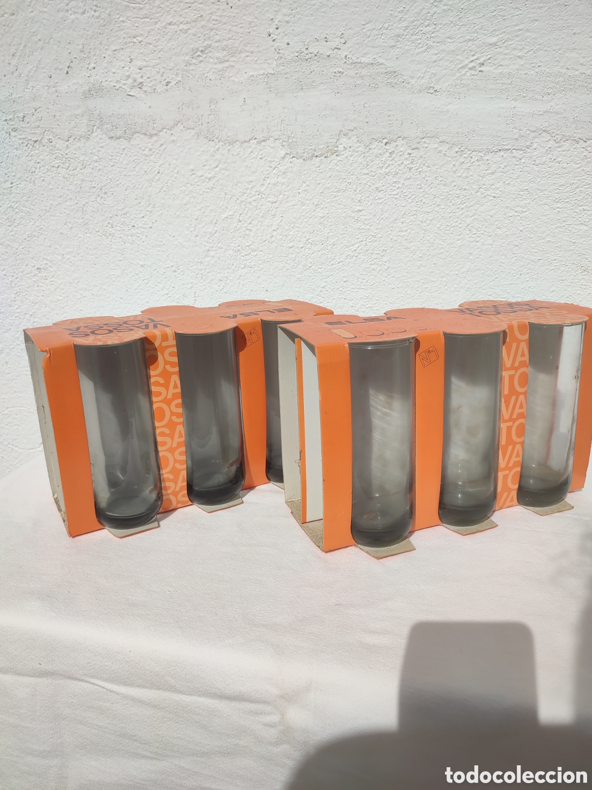 Antiques: Vasos cristal Tossa a&ntilde;os 70/80