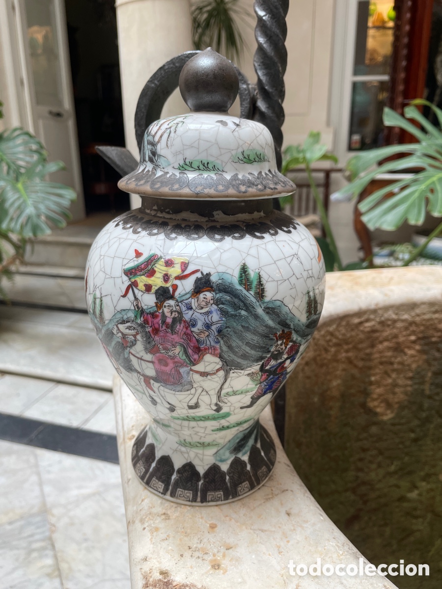 Antig&uuml;edades: Tibor porcelana Macao siglo XX