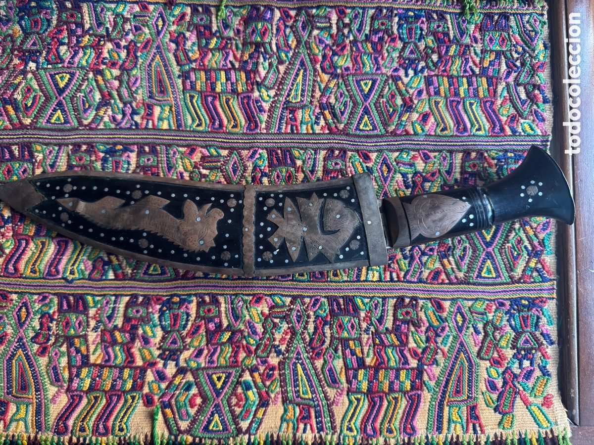 Antig&uuml;edades: Cuchillo nepal&iacute; antiguo Nepal