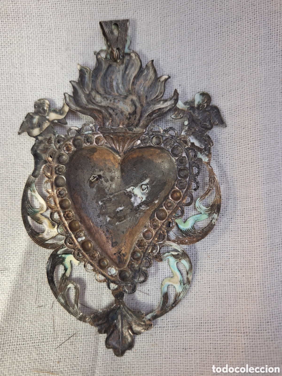 Antig&uuml;edades: Antiguo ex-voto de plata - Foto 4
