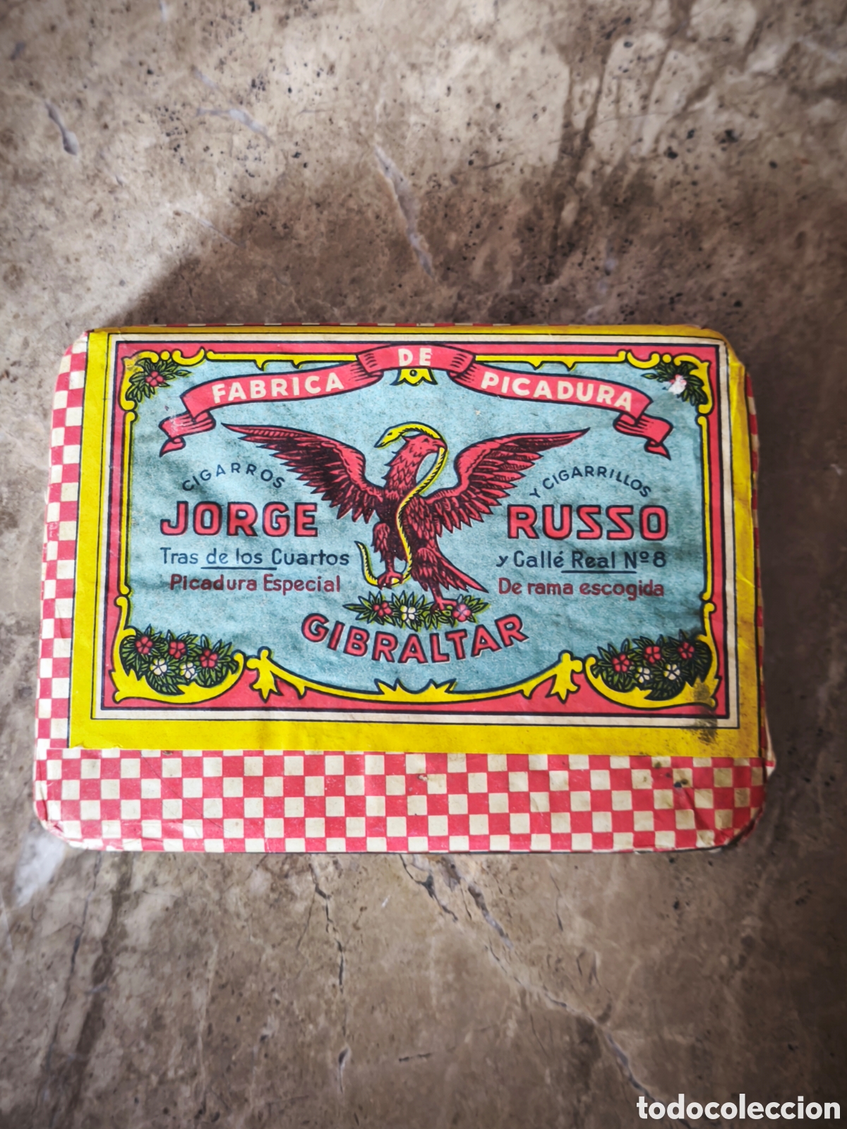 Antig&uuml;edades: Tabaco picadura Jorge Russo