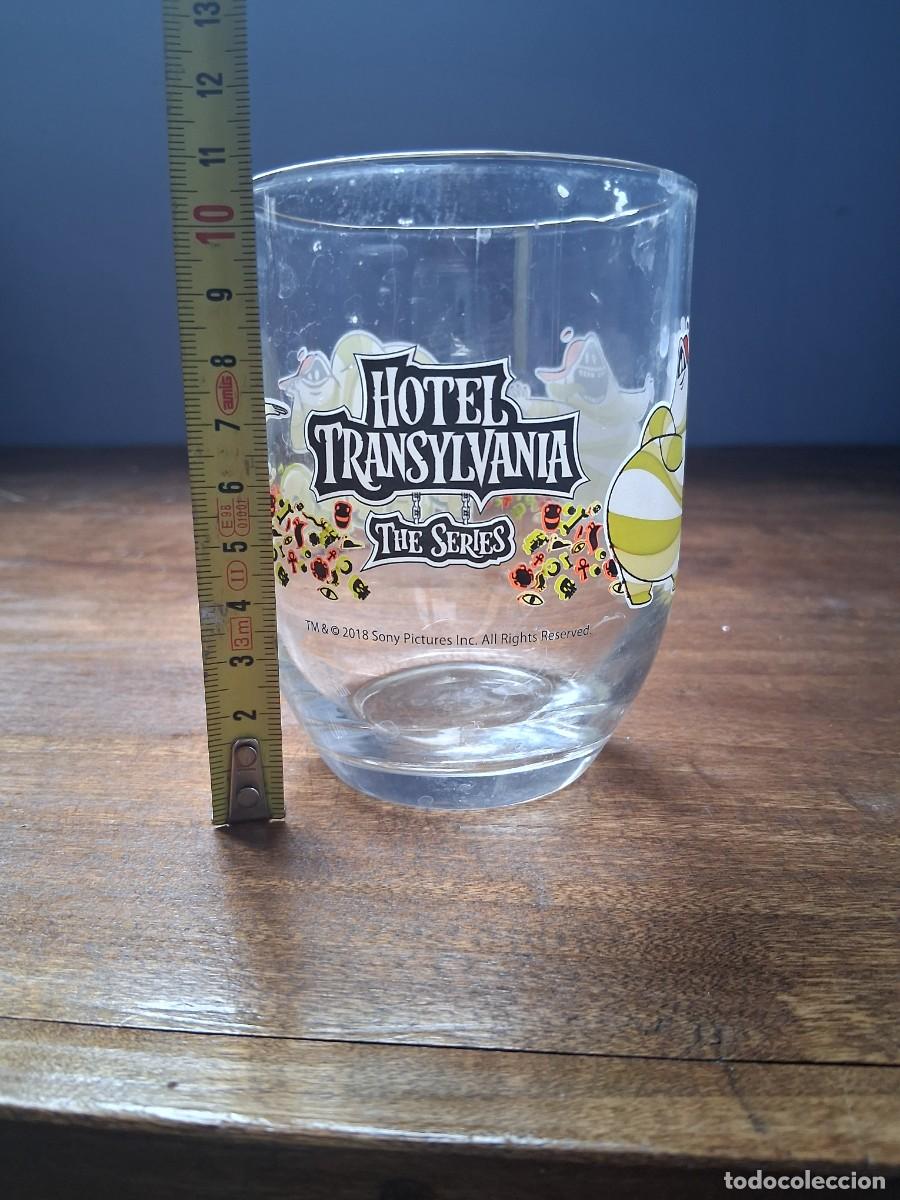 Antig&uuml;edades: Vaso grande de cristal nocilla dibujos animados Idilia Foods Hotel Transylvania Pedro