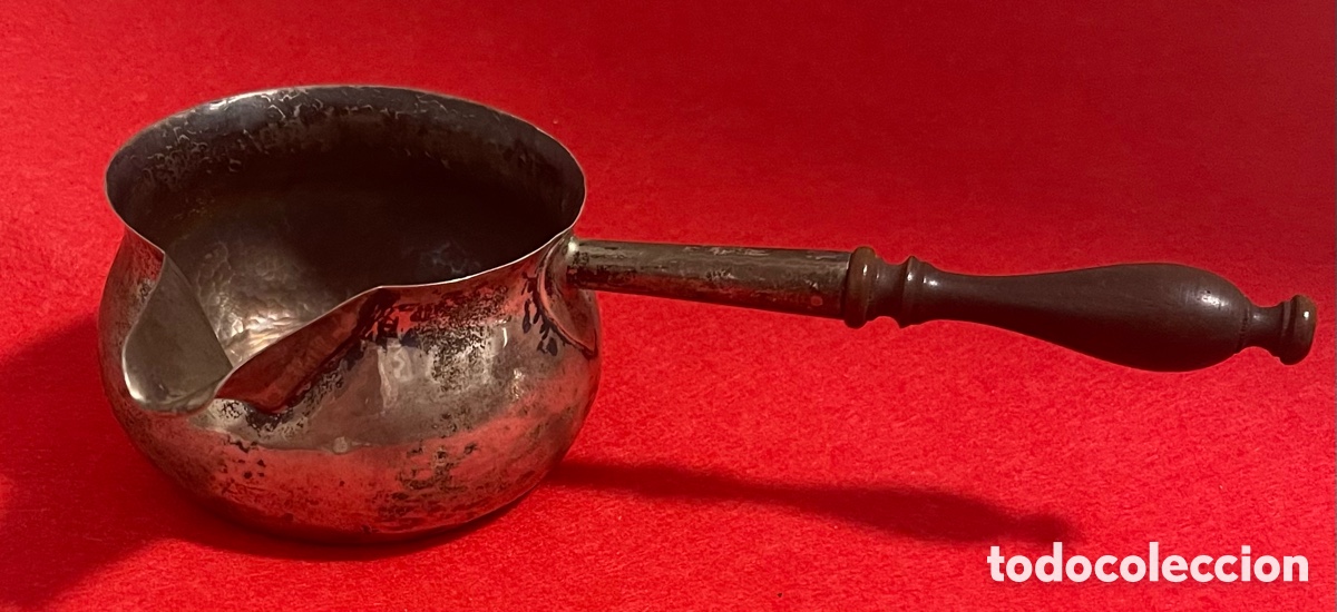 Antig&uuml;edades: Antiguo calentador en Plata de ley contrastada.