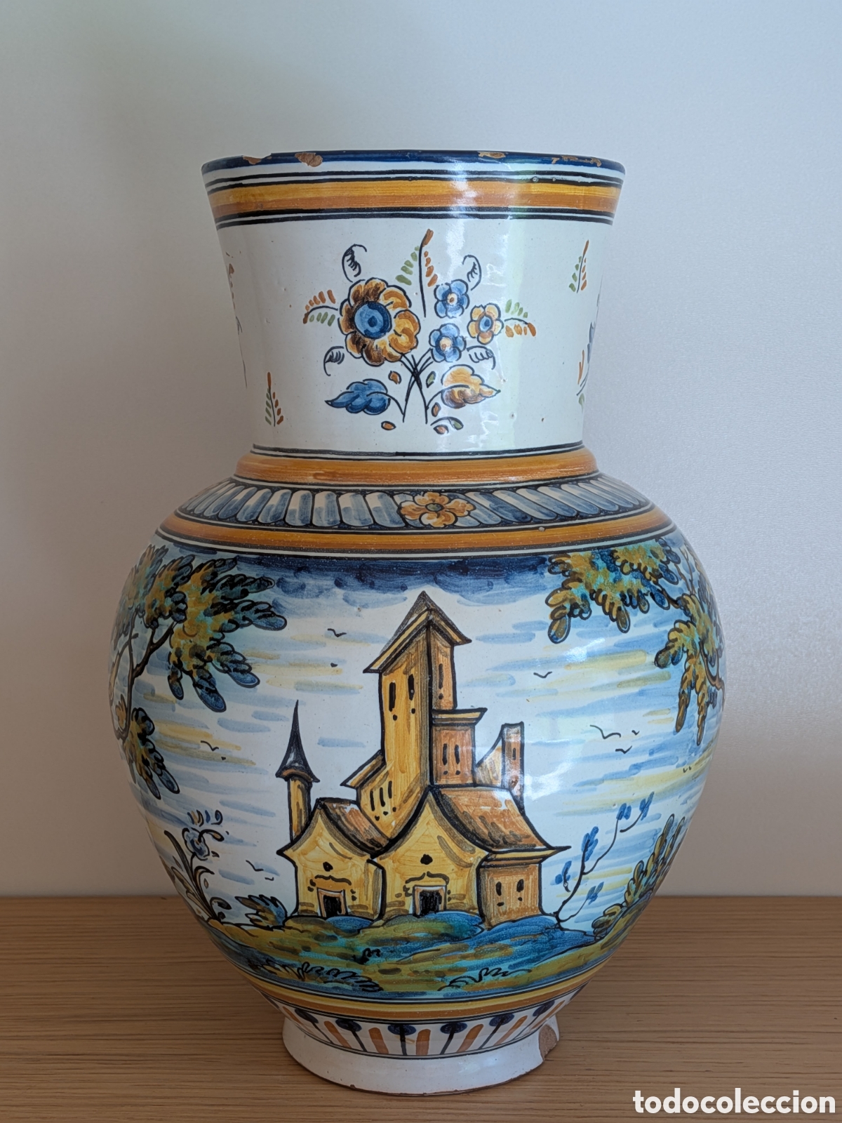 Antig&uuml;edades: Jarr&oacute;n Ruiz de Luna cer&aacute;mica Talavera.