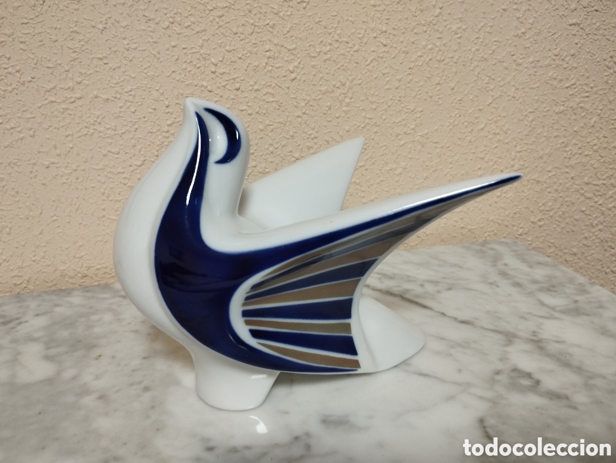 Antig&uuml;edades: FIGURA PALOMA DE PORCELANA*SARGADELOS *