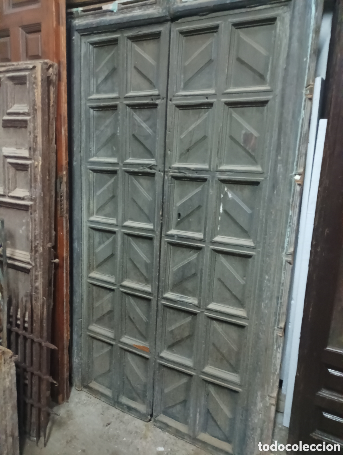 Antig&uuml;edades: Puerta antigua de madera - Foto 4