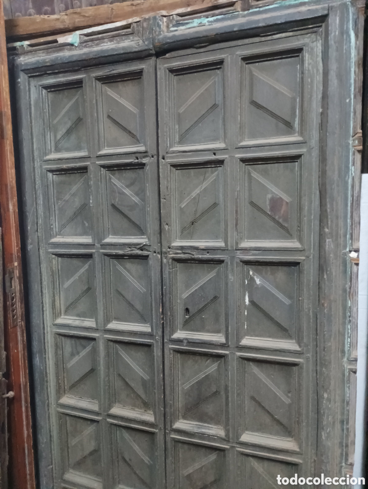 Antig&uuml;edades: Puerta antigua de madera - Foto 5