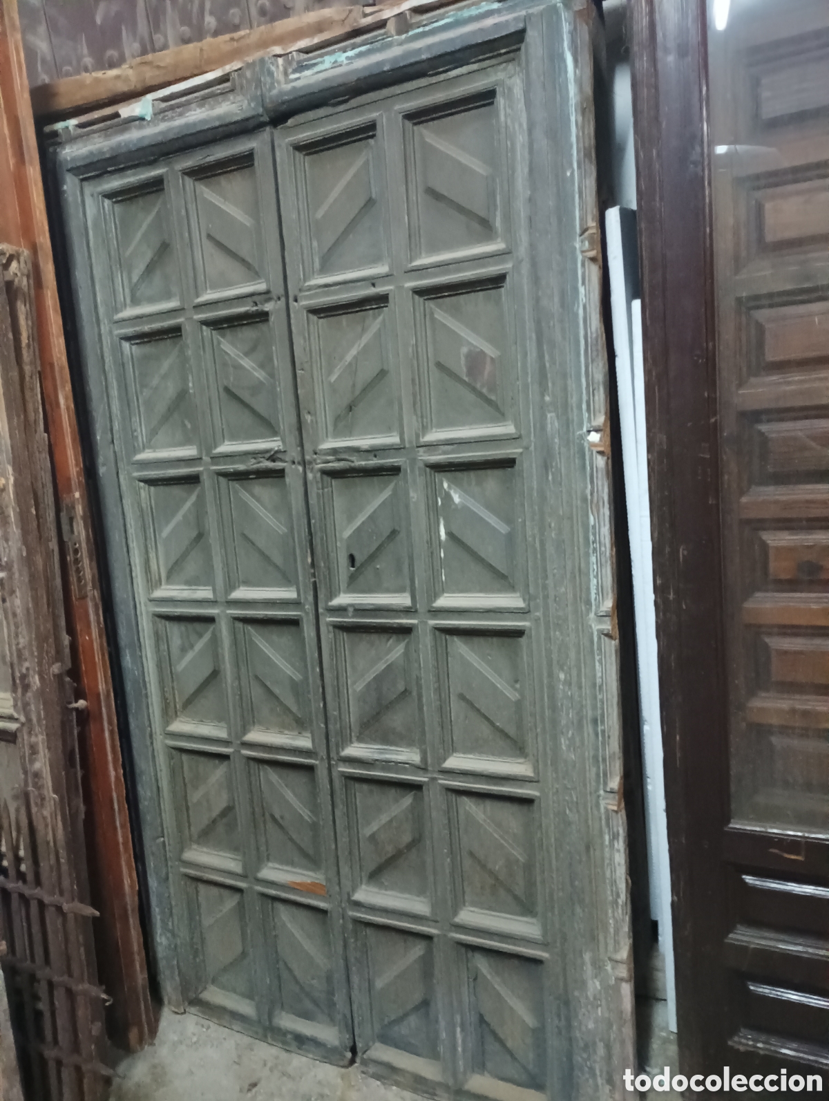 Antig&uuml;edades: Puerta antigua de madera - Foto 6